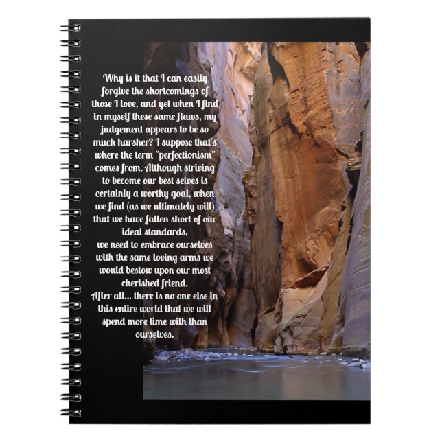 Caderno Espiral Inspiração autoperdoável (Frente)