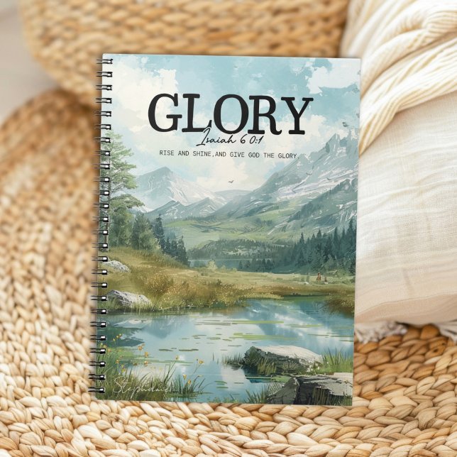 Caderno Espiral Inspirational Bible Verse Isaiah 60:1 (Criador carregado)