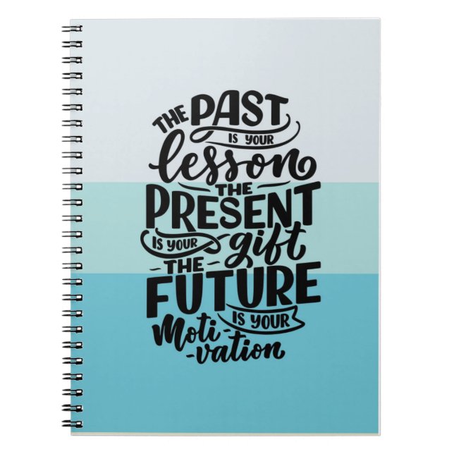 Caderno Espiral Inspirational quote - journal notebook  (Frente)
