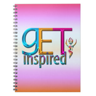Caderno Espiral Inspire-se ~ Neon