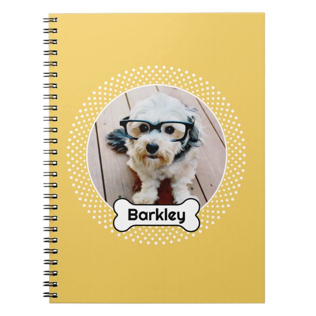 Caderno Espiral Instant Frame Custom Pet Photo (Frente)