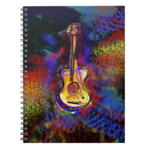 Caderno Espiral instrumento de guitarra