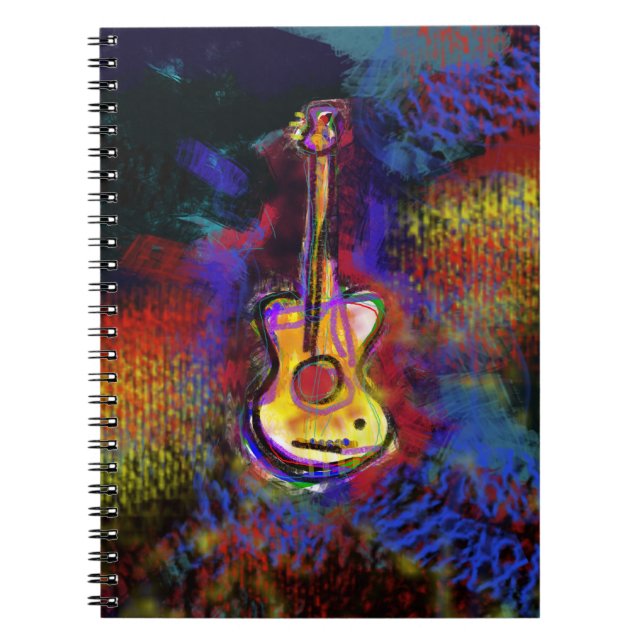 Caderno Espiral instrumento de guitarra (Frente)