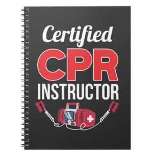 Caderno Espiral Instrutor CPR certificado Funny Medical Worker