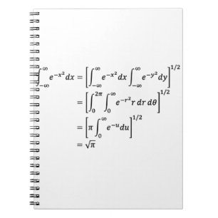 Caderno Espiral integral, matemática e ciência gaussiana