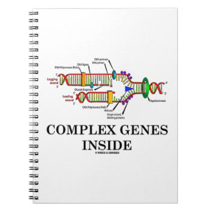 Caderno Espiral Interior complexo dos genes (réplica do ADN)