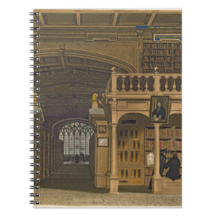 Caderno Espiral Interior da biblioteca de Bodleian, ilustração
