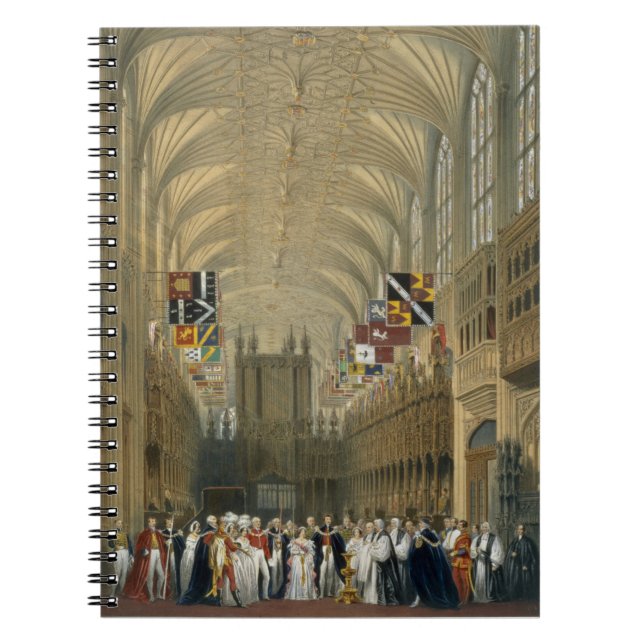 Caderno Espiral Interior da capela de St George, 1838 (litho da (Frente)