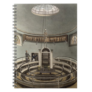 Caderno Espiral Interior do teatro da anatomia, Cambridge, para