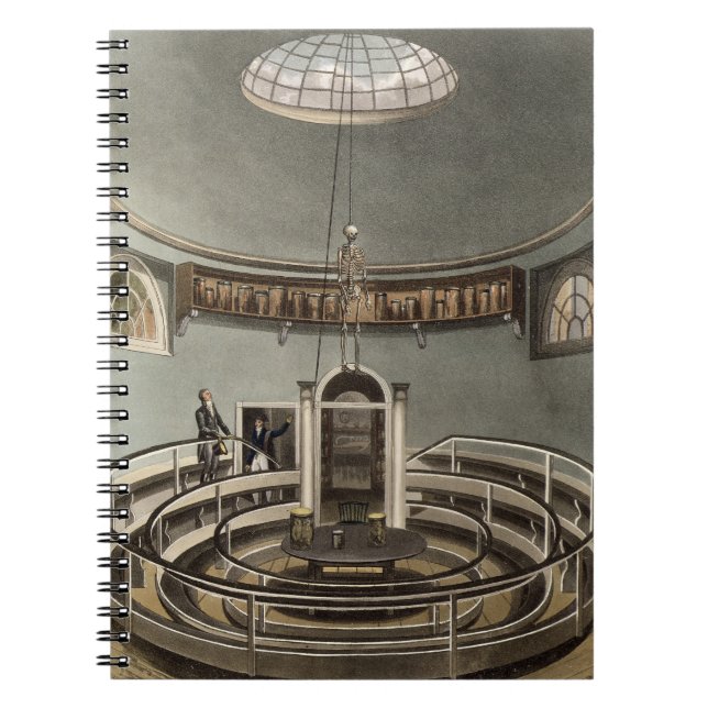 Caderno Espiral Interior do teatro da anatomia, Cambridge, para (Frente)