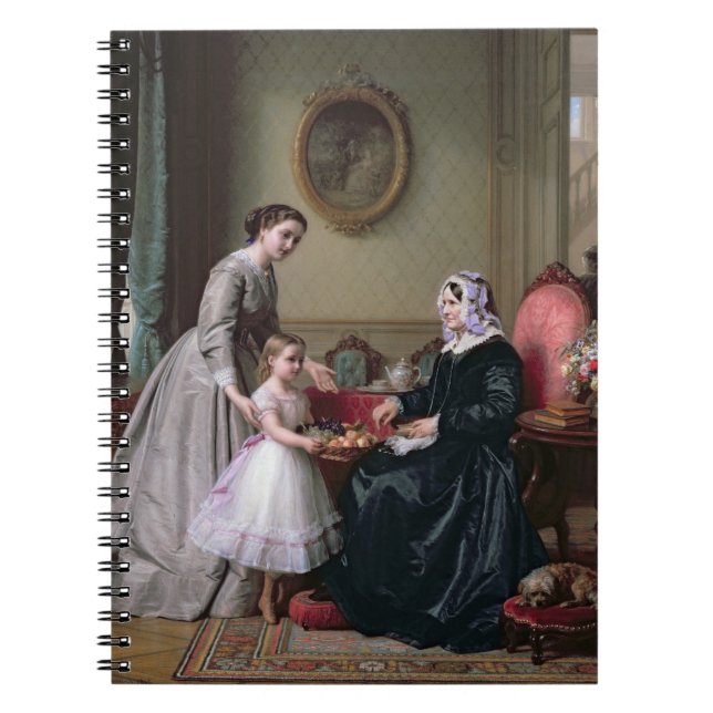 Caderno Espiral Interior "nas castanhas" Wimbledon, avó (Frente)