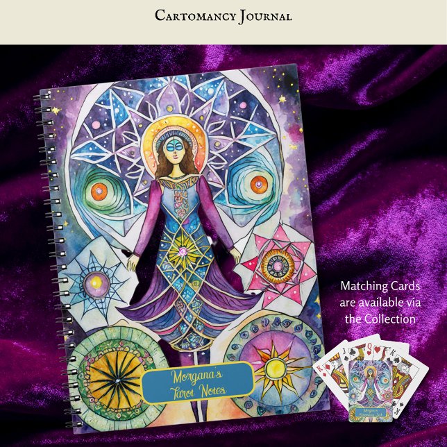Caderno Espiral Interpretações de Cartomancy and Tarot Card (Criador carregado)