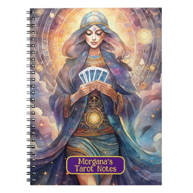 Caderno Espiral Interpretações de Cartomancy and Tarot Card (Frente)