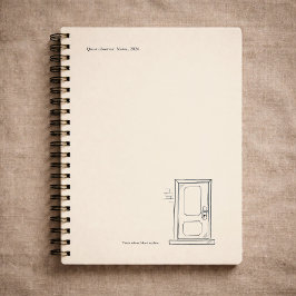 Caderno Espiral Introvert Gift Quiet Solitude Closed Door