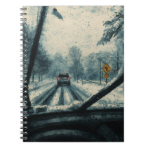 Inverno da neve - Vista do para-brisa