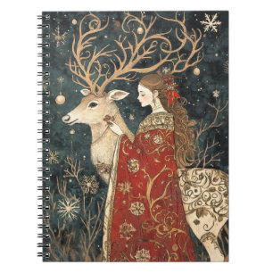 Caderno Espiral Inverno Encantado: A Maiden e o Stag