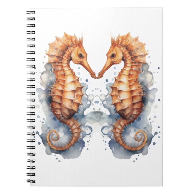 Caderno Espiral Invertebrados animais marinhos (Frente)