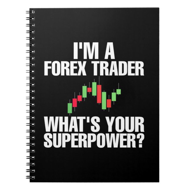 Caderno Espiral Investidor Sou Um Forex Trader (Frente)