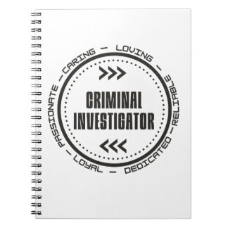 Caderno Espiral Investigador Criminal