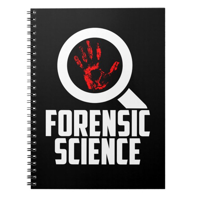 Caderno Espiral Investigador Forense Detetive Forensic (Frente)