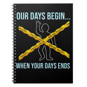 Caderno Espiral Investigadores forenses do Detetive Forense Scienc