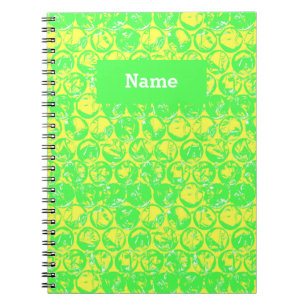 Caderno Espiral invólucro de bolhas de Pop art