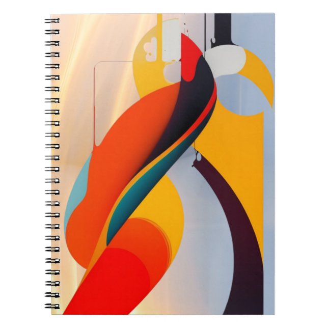 Caderno Espiral iPhone / iPad do #abstrato (Frente)