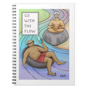Caderno Espiral Ir Com O Fluxo
