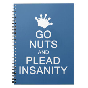 Caderno Espiral IR LOUCOS com bloco de notas de cor personalizado