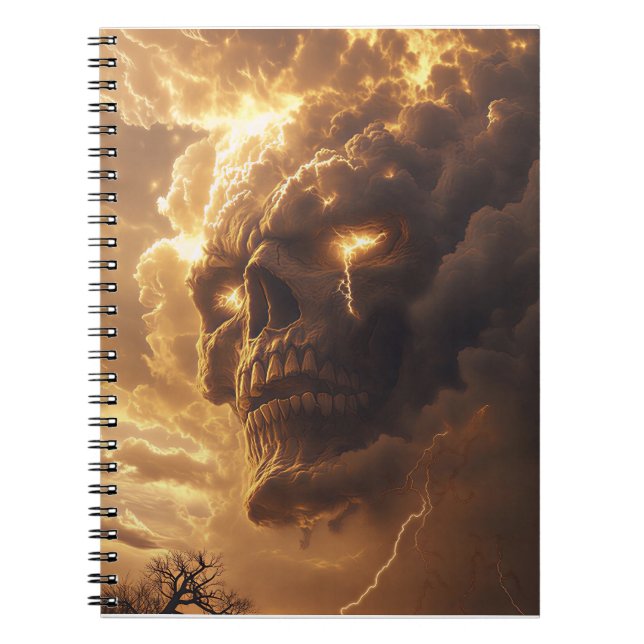 Caderno Espiral Ira da Caveira da Tempestade (Frente)
