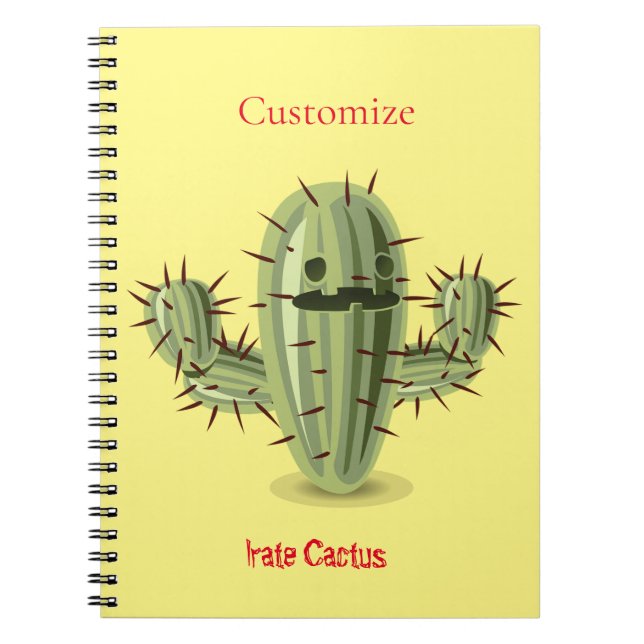 Caderno Espiral Irate Rapidamente Cactus Thunder_Cove (Frente)