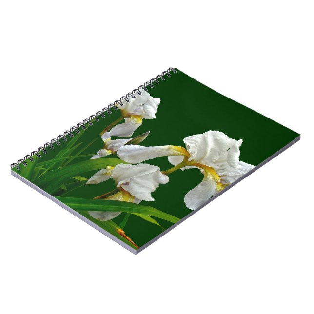 Caderno Espiral Iris Blossomas Brancos (Left Side)