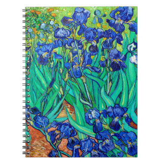 Caderno Espiral Írises Arte Botânica Vincent Van Gogh espiral