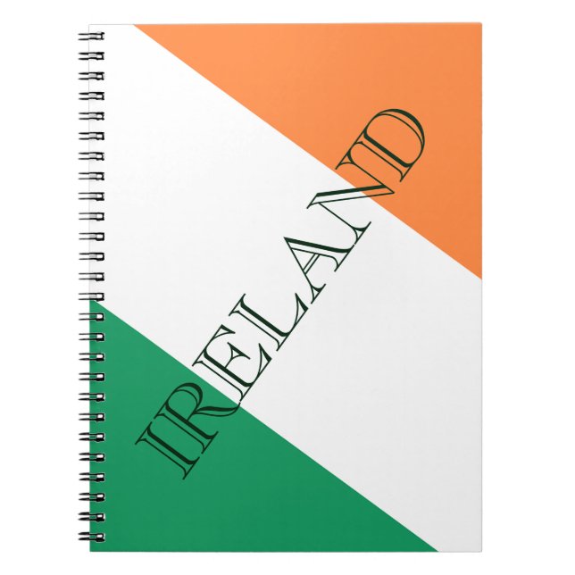 Caderno Espiral Irish Flag Ireland nbcnt (Frente)