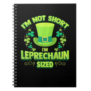 Caderno Espiral Irlandesa Leprechaun Gag Gift Short Women Shamrock
