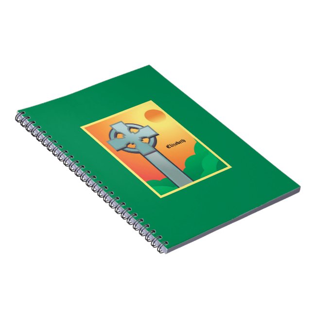 Caderno Espiral Irlandeses Bênçãos Cruzados Personalizados (Lado Direito)