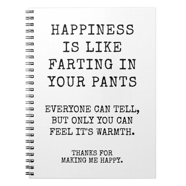 Caderno Espiral Irmã Engraçada Feliz Aniversário Deseja (Frente)