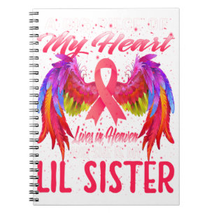 Caderno Espiral Irmã Lil No Céu Asas Incríveis Cancer Da Mama