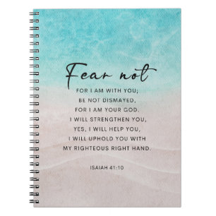 Caderno Espiral Isaiah 41:10 Não Tem Medo
