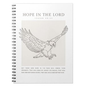 Caderno Espiral Isaías 40:31 Esperança no Senhor