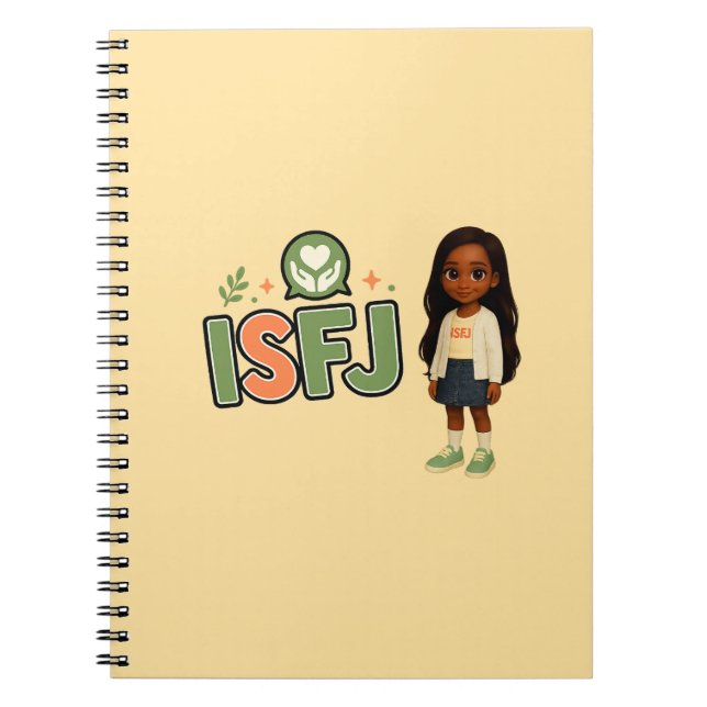 Caderno Espiral ISFJ — A Guardiã da Harmonia (Frente)