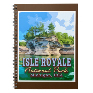 CADERNO ESPIRAL ISLE ROYALE NATIONAL PARK - ESTADOS UNIDOS MICHIGA