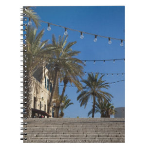 Caderno Espiral Israel, Tel Aviv, Jaffa, escadas, Old Jaffa