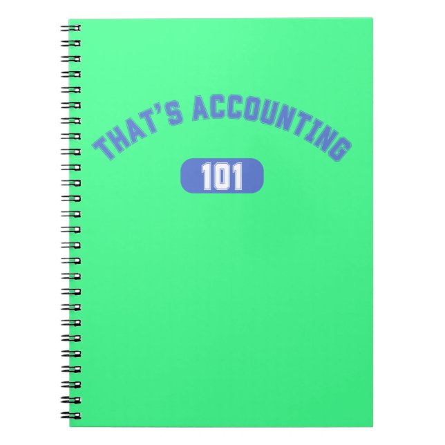 Caderno Espiral Isso é Contabilidade 101 (Frente)