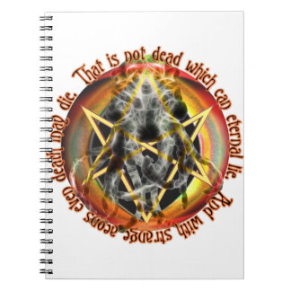 Caderno Espiral Isso não é morto que pode mentir eternamente