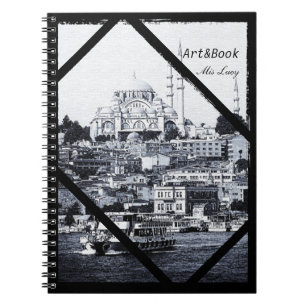 Caderno Espiral Istambul, Sultão Ahmed Mesquita, Turquia (Noteboo