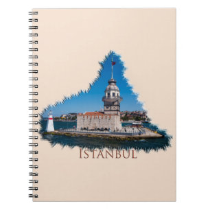 Caderno Espiral Istambul: Torre de solteira