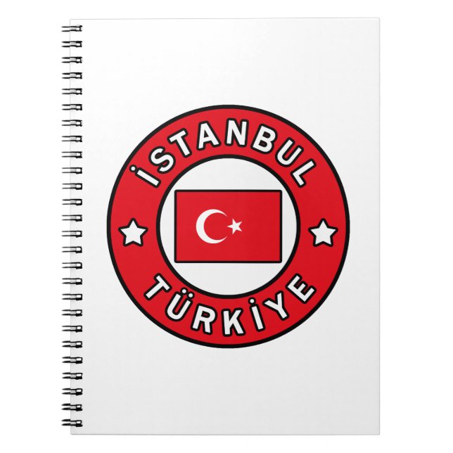 Caderno Espiral İstanbul Türkiye (Frente)