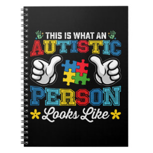 Caderno Espiral Isto É O Que Uma Pessoa Autista Parece Autismo