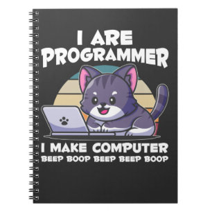 Caderno Espiral IT admite humor estudante de ciências da computa